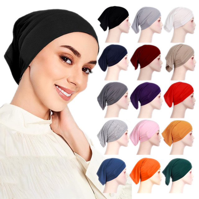 2023 New Muslim Wrap Hijab Caps Underscarf Women Fashionable Islamic Scarf  Hijab Undercap Inner Cap Turban Bonnet - AliExpress